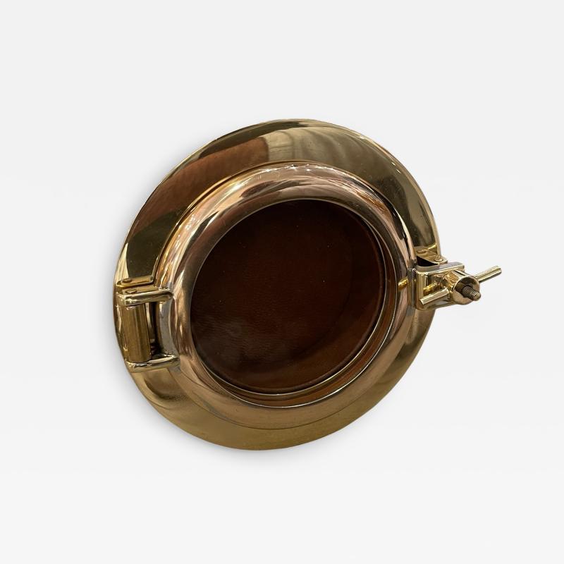  Herm s 1980s Bronze porthole picture frame by Herm s