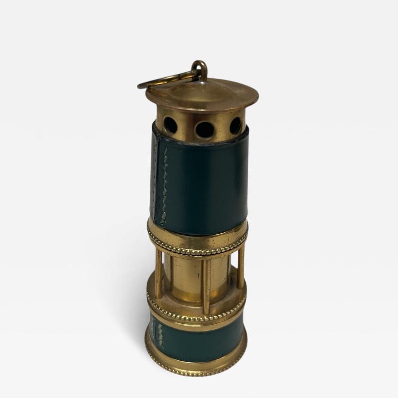  Herm s 1980s Stitched leather table lighter by Herm s