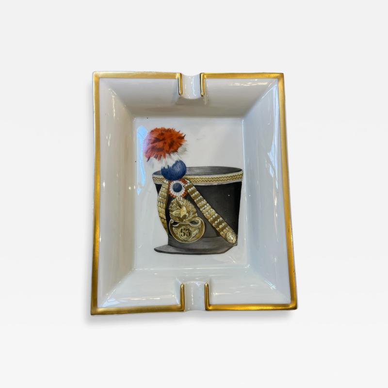  Herm s 1980s porcelain ashtray by Herm s
