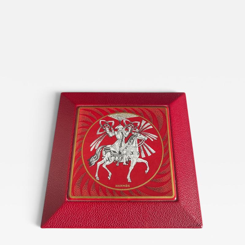  Herm s 1990s Leather decorative box by HERMES