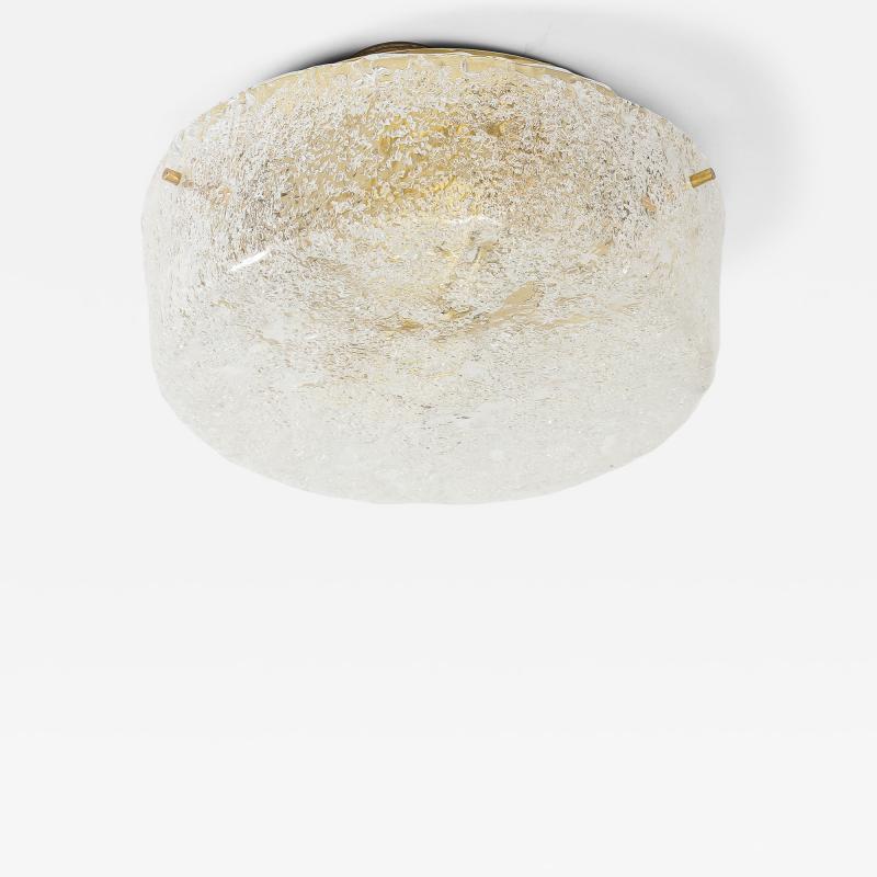  Hillebrand 1960s Murano Glass Flush Mount Wall Sconce by Hillebrand 6 Available 