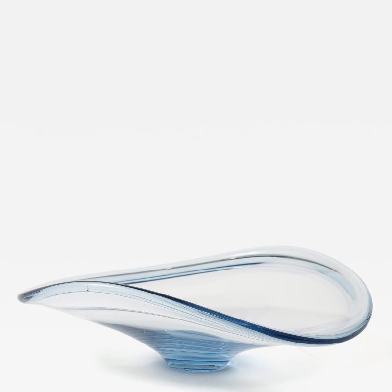  Holmegaard Holmegaard Ice Blue Glass Centerpiece