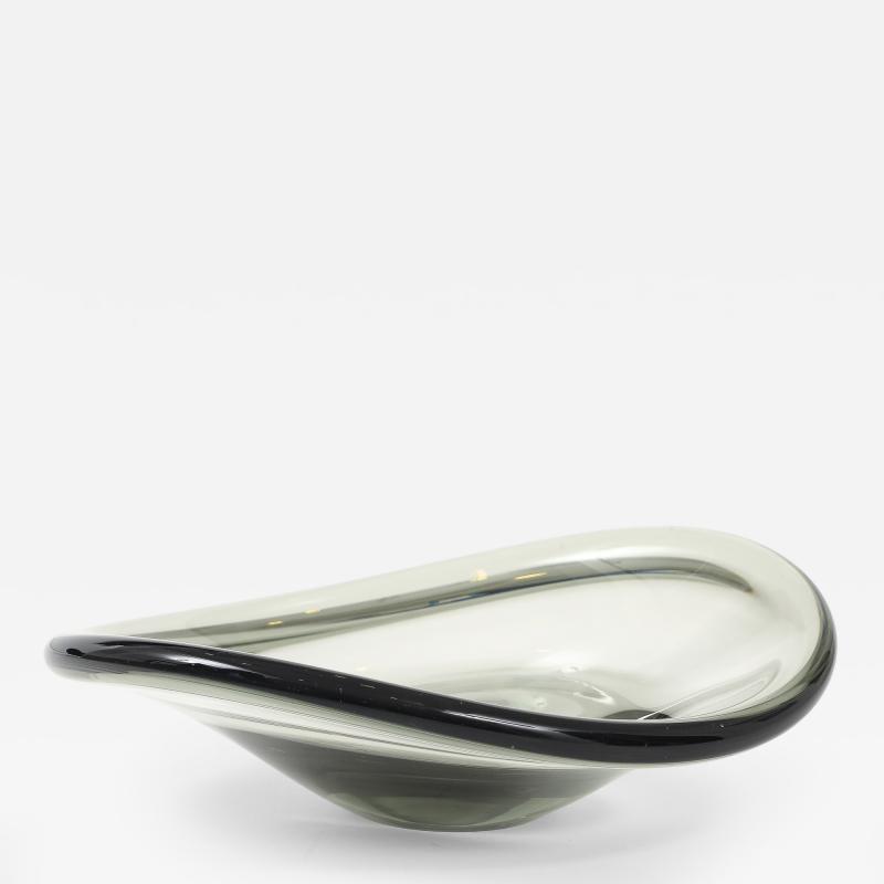  Holmegaard Holmegaard Smoked Glass Wave Vessel