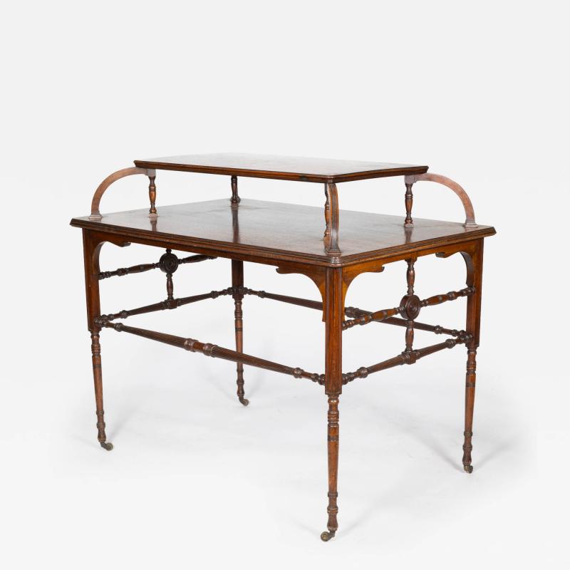  Howard Sons Howard Sons A High Art Aesthetic Movement Walnut Centre Tea Table
