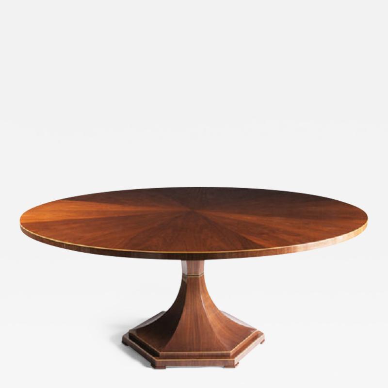  ILIAD Bespoke A Large Biedermeier Style Single Pedestal Dining Table