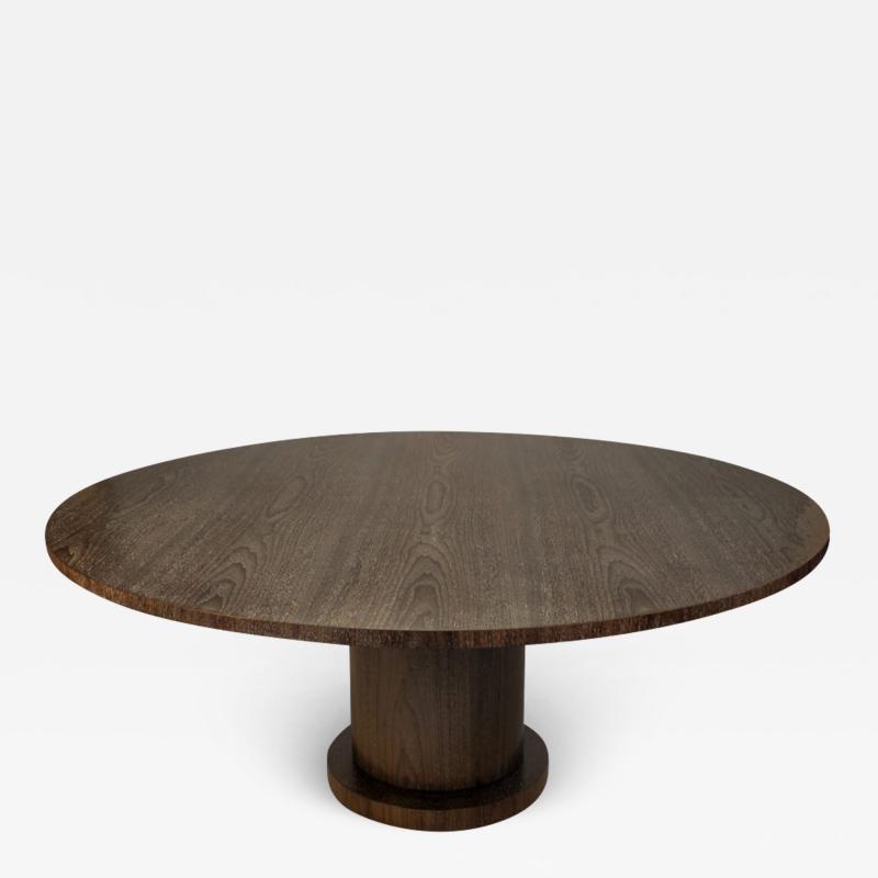  ILIAD Bespoke Modernist Breakfast Table with Cylindrical Base by ILIAD Design
