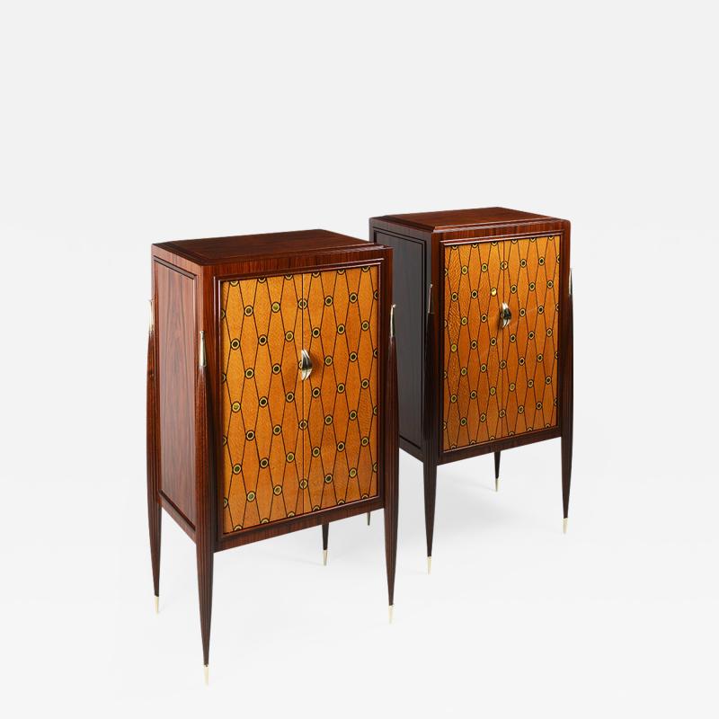  ILIAD Bespoke Pair of Ruhlmann inspired Cabinets