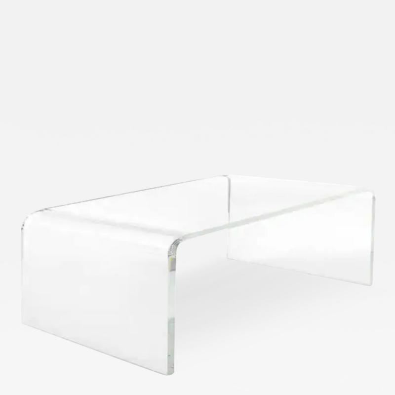  Iconic Design Gallery Custom Lucite Waterfall Coffee Table