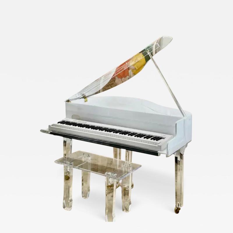  Iconic Design Gallery Custom made Lucite Acrylic Baby Grand Piano and Bench by Iconic Design Gallery