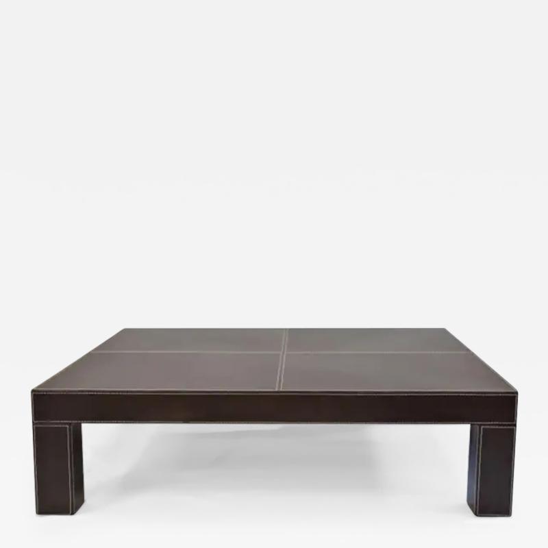  Iconic Design Gallery Le Jeune Upholstery Saddle Up Leather Coffee Table Showroom Model