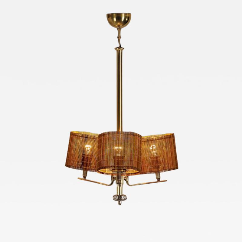  Idman Oy Model 1589 Chandelier by Idman Finland 1950s