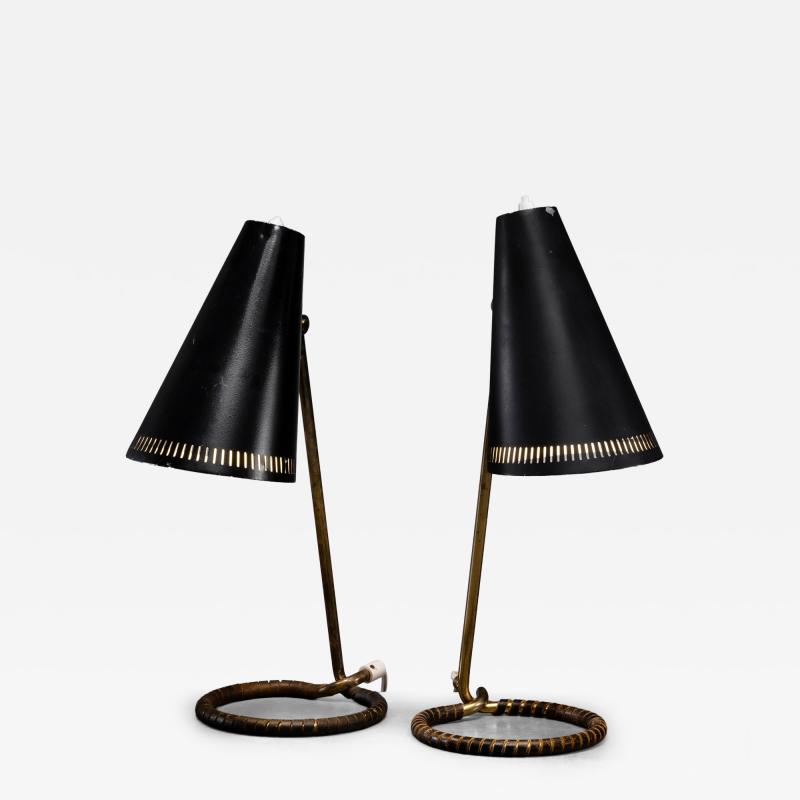  Idman Oy Pair of Mauri Almari table lamps for Idman