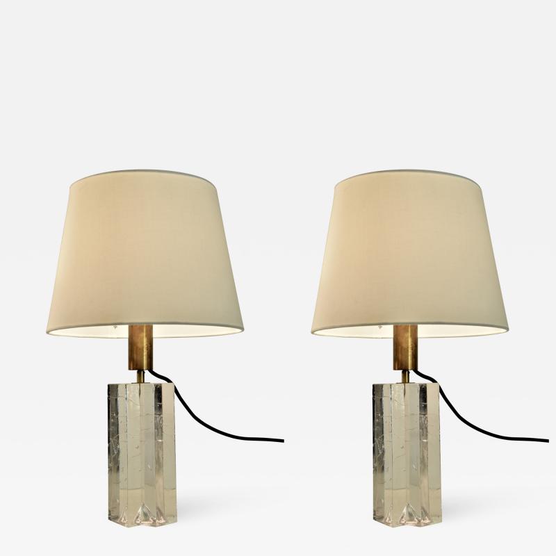  Iittala Pair Table Lamps Designed by Timo Sarpaneva for Iittala Finland