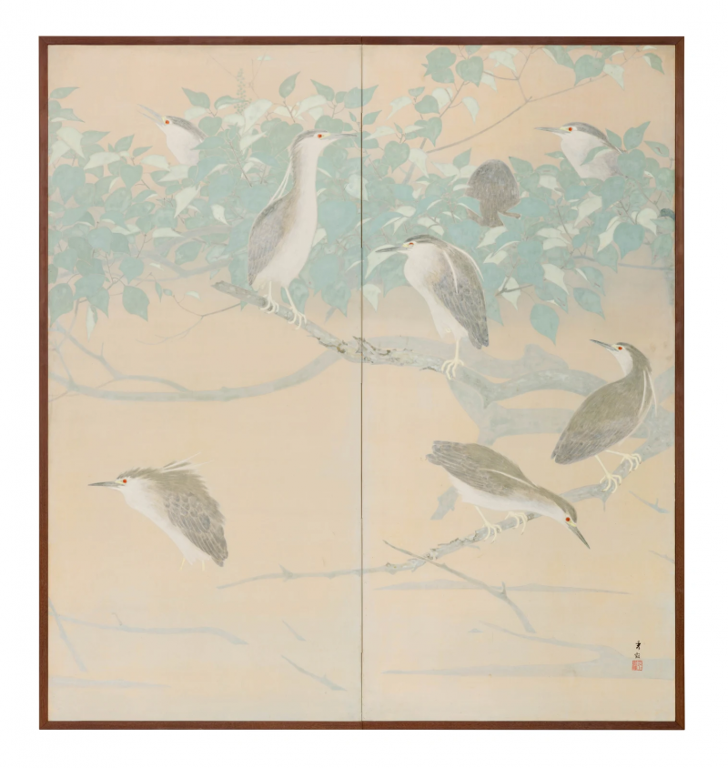  Ikegami Shuho Night Herons 1930s