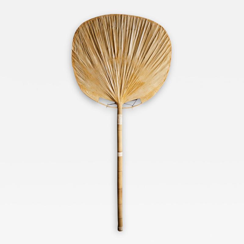  Ingo Maurer Ingo Maurer Uchiwa Floor Lamp in Bamboo and Paper Germany 1970s