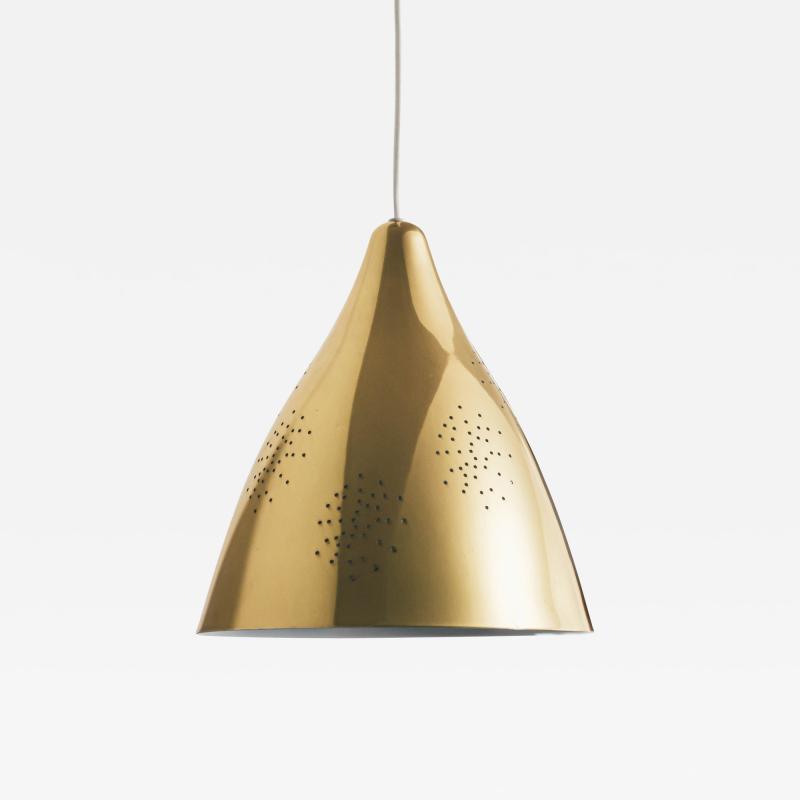  Innolux Oy Lisa Johansson Pape 270 Perforated Polished Brass Pendant