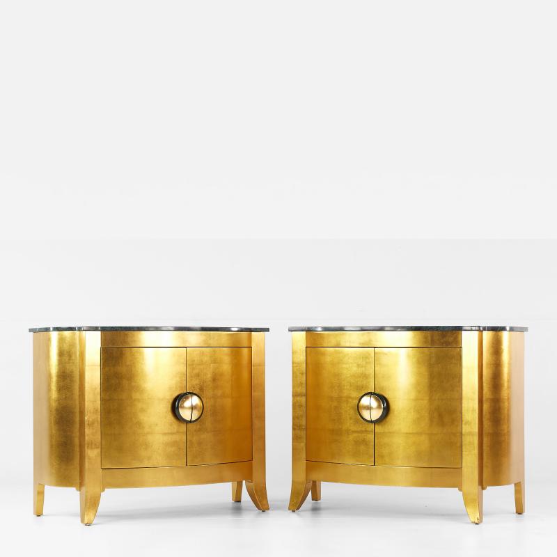  Interiors Crafts Interior Crafts Marble Top Cabinets Pair