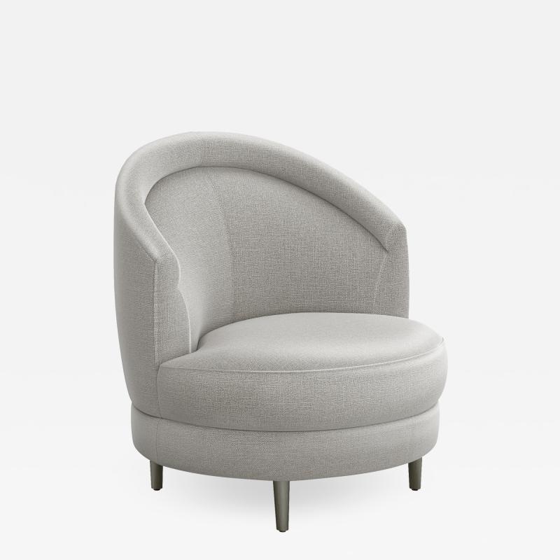  Interlude Home Capri Swivel Chair Grey
