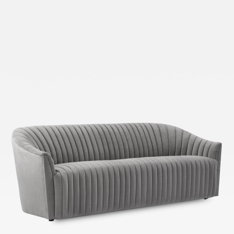  Interlude Home Channel Sofa Grey