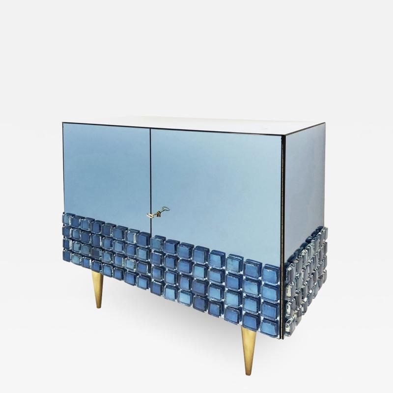  Interno 43 Blue Glass Cabinet by Interno 43 for Gaspare Asaro