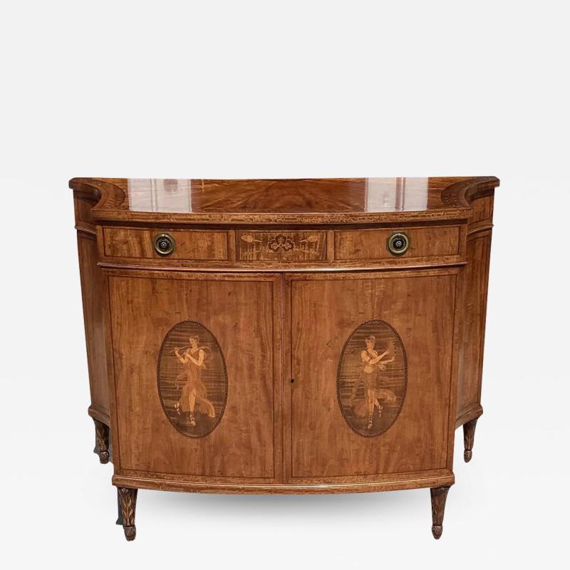  Irwin Furniture Co Satinwood Inlaid Mahogany Neoclassical Cabinet by Irwin Furniture Co 