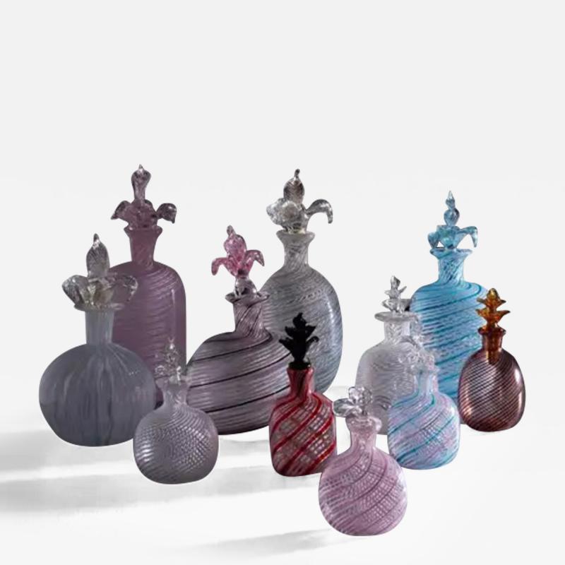  Italian school XX ct Filigrana Murano Glass Perfume Holder Ampoules