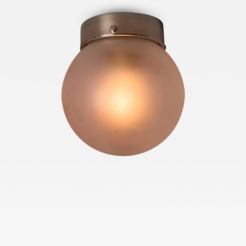  Itsu 1950s Mauri Almari Model EA 11 Glass and Metal Wall or Ceiling Lamp for Itsu