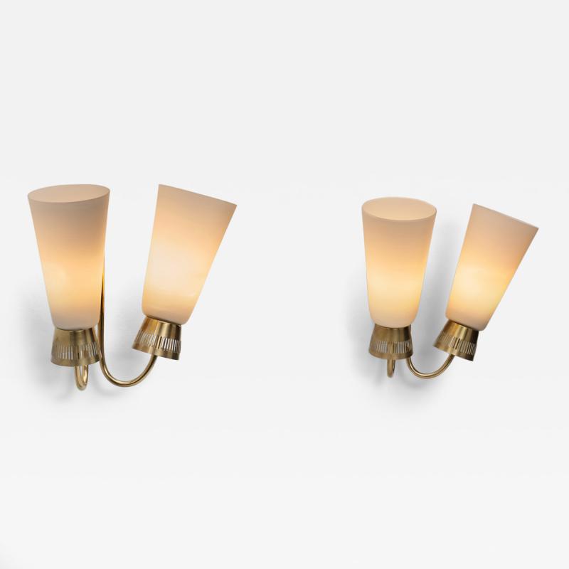  Itsu Model EY60 Wall Lamps by Itsu Finland Mid 20th Century