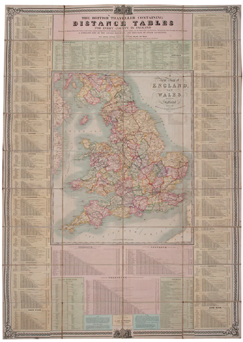  J C WALKER A New Map of England and Wales by J C WALKER