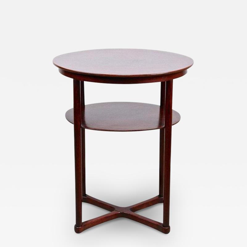  J J Kohn Art Nouveau Beechwood Side Table by J Hoffmann for J J Kohn Austria ca 