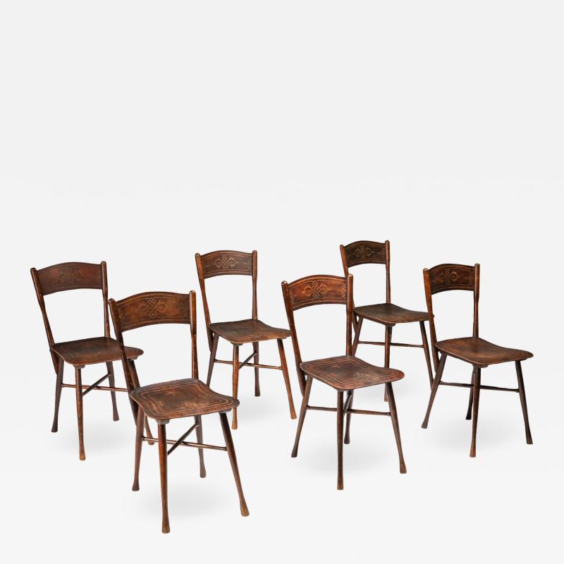  J J Kohn JJ Kohn dining chairs Austria 1900