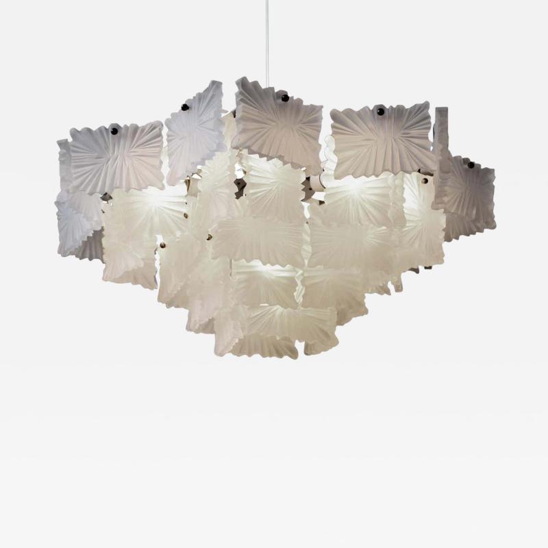  J T Kalmar Kalmar Lighting 1 of 2 Rare Ballroom Chandeliers by Kalmar Austria 1950s