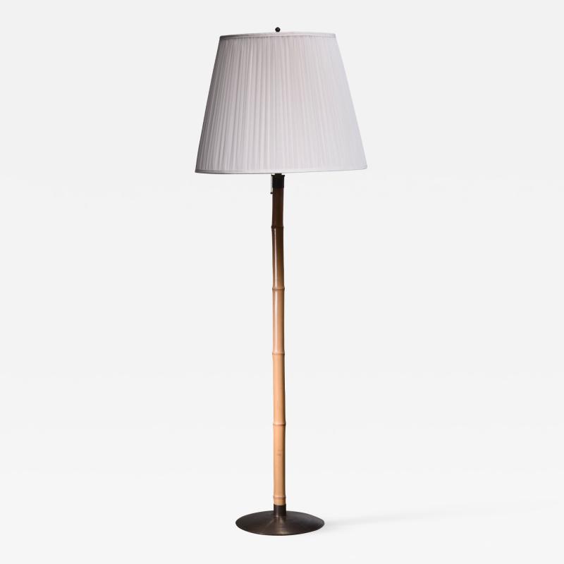  J T Kalmar Kalmar Lighting Kalmar height adjustable bamboo floor lamp