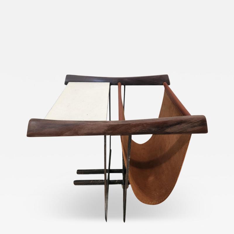  JD M veis e Decora es Magazine Rack with Table By JD M veis e Decora es ca 1950