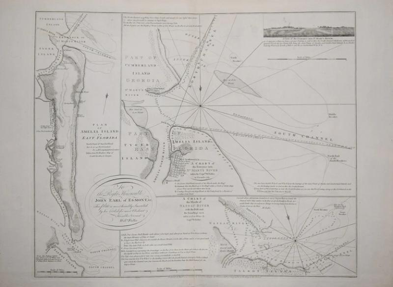  JEFFERYS THOMAS PLAN OF AMELIA ISLAND IN EAST FLORIDA