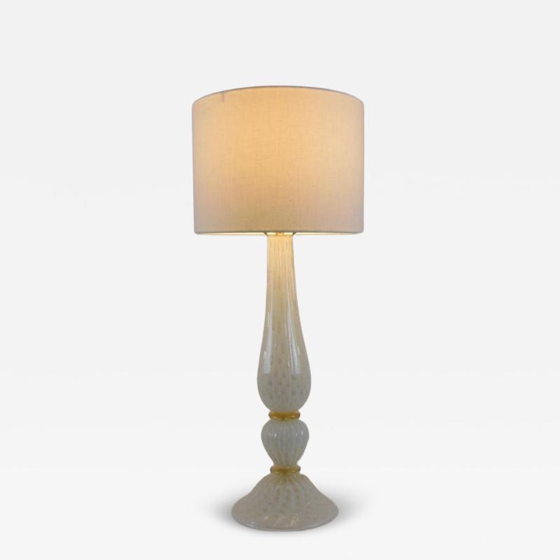  JL Light Style Diamond 3 white and gold Murano glass table lamp