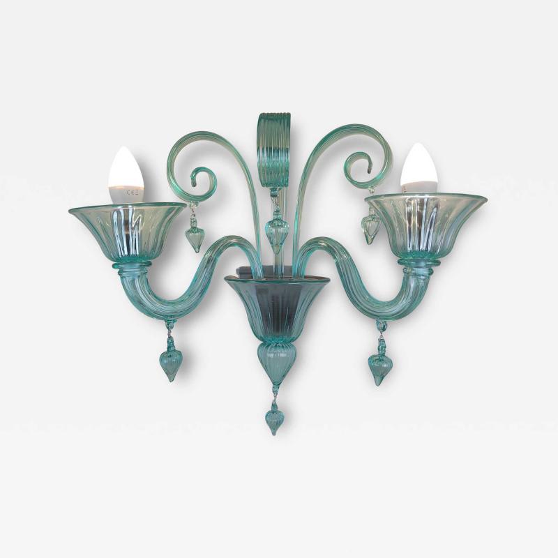  JL Light Style Drops green classic Murano glass wall sconce