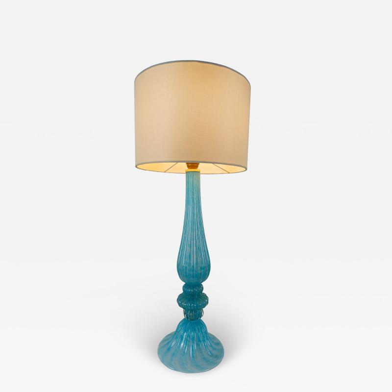  JL Light Style Ellipse Turquoise gold Murano glass table lamp