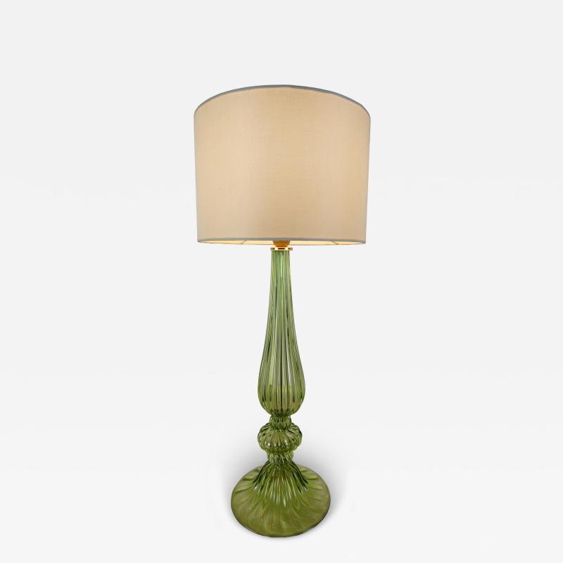  JL Light Style Ellipse green Murano glass table lamp