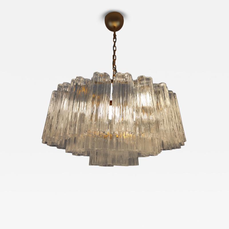  JL Light Style Flat shape clear Murano glass tronchi chandelier