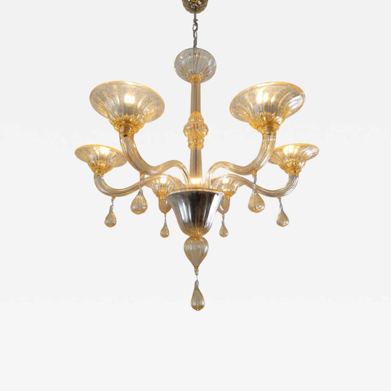  JL Light Style Gocce amber Murano glass chandelier