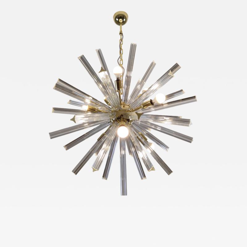  JL Light Style Murano glass Sputnik chandelier clear triedri