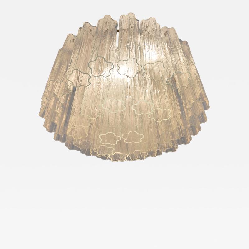  JL Light Style Murano glass Tronchi chandelier in clear color