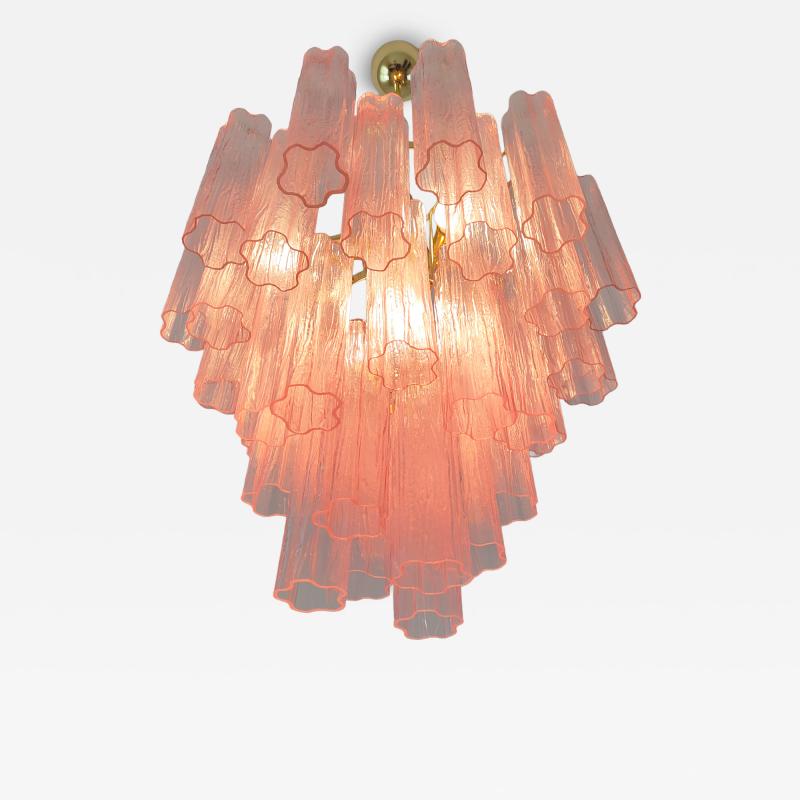  JL Light Style Murano glass Tronchi chandelier in pink color