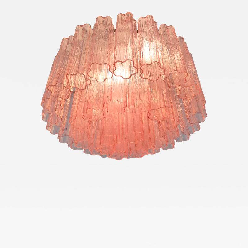  JL Light Style Murano glass Tronchi chandelier in pink color