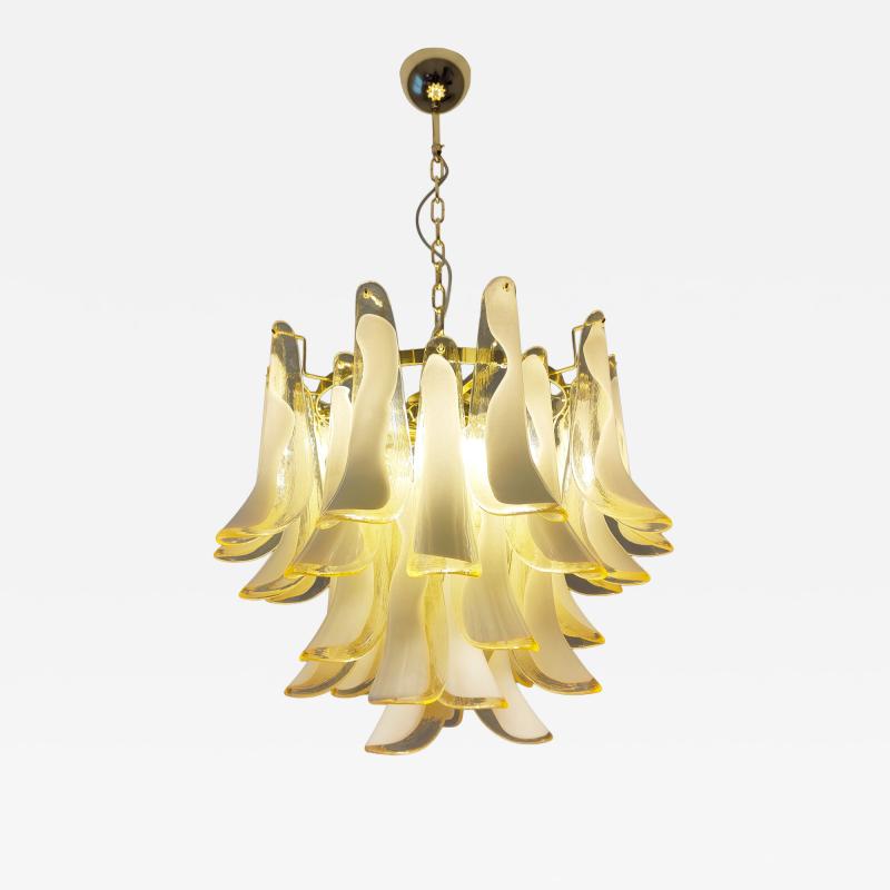  JL Light Style Murano glass amber feathers chandelier