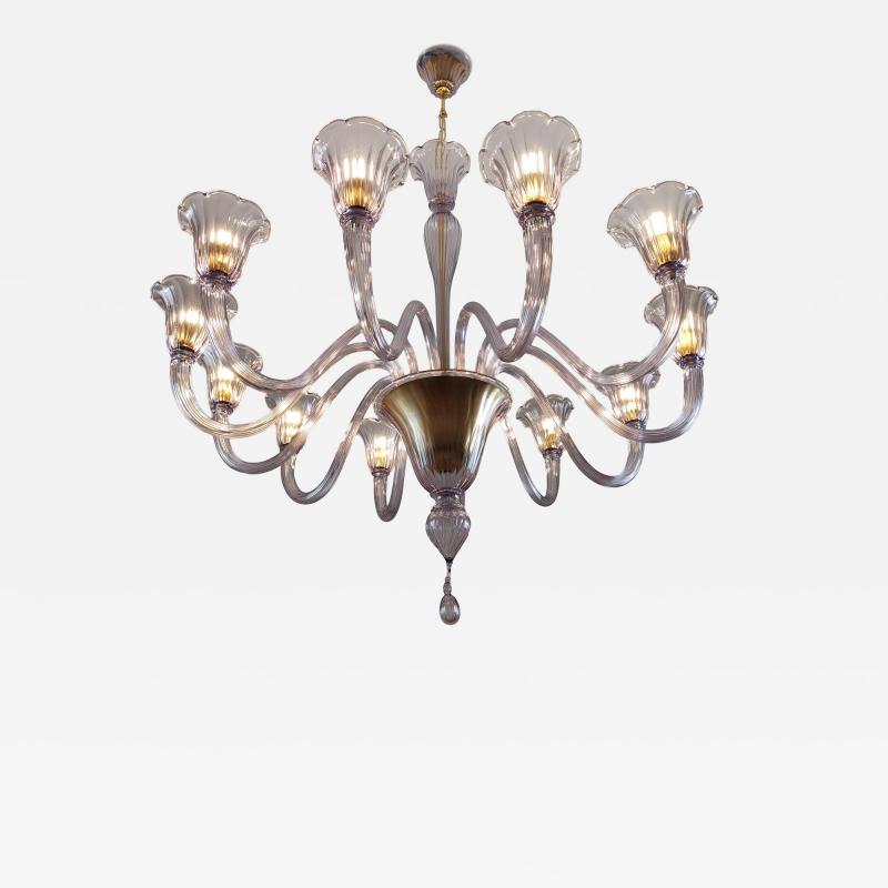  JL Light Style Murano glass chandelier Prestige in amethyst color