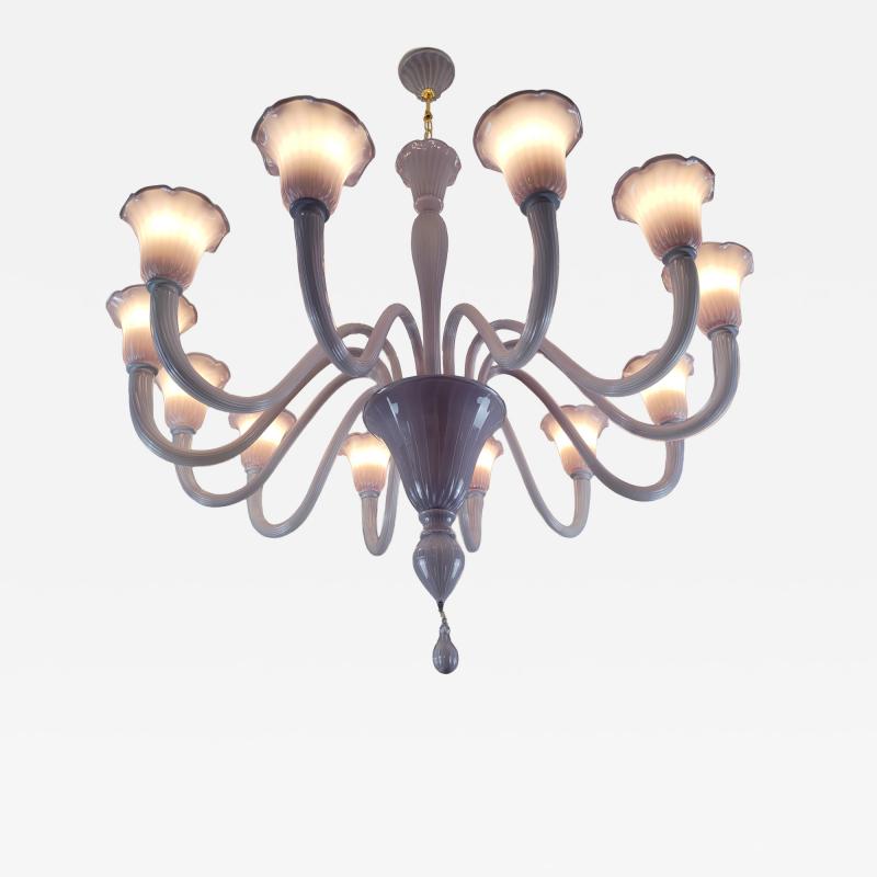 JL Light Style Murano glass chandelier Prestige opaque lavender