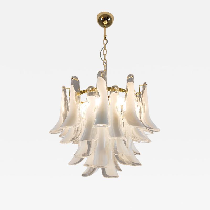  JL Light Style Murano glass white feathers chandelier