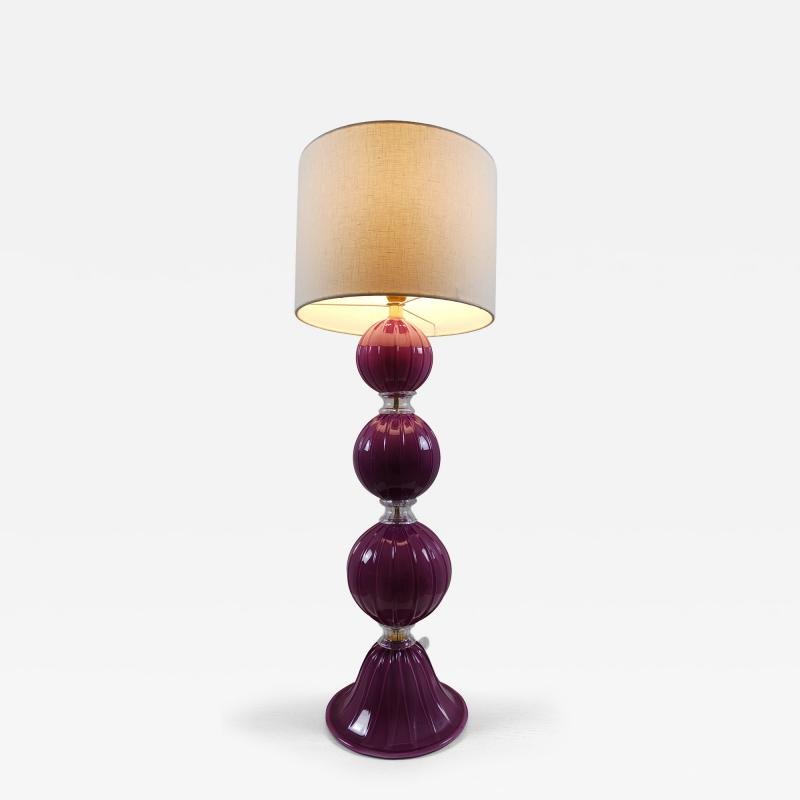  JL Light Style Three Spheres Amethyst Murano glass table lamp